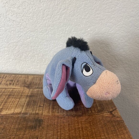 Fisher Price Eeyore Plush Rattle Baby Nursery Disney Winnie The Pooh Donkey VTG - Picture 3 of 7